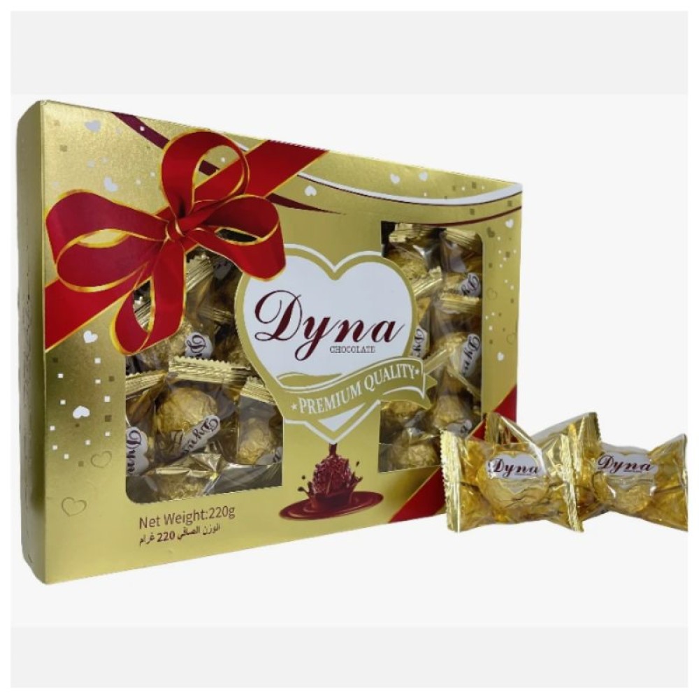 Dyna Chocolate Box – 20 Pieces, 220g Premium Assorted Chocolates for Gifting & Treats