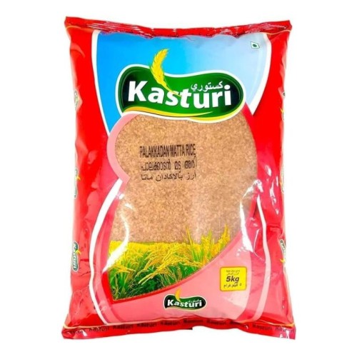 Kasturi Premium Palakkadan Matta Rice 5kg – Authentic Kerala Rice for Nutty Flavor