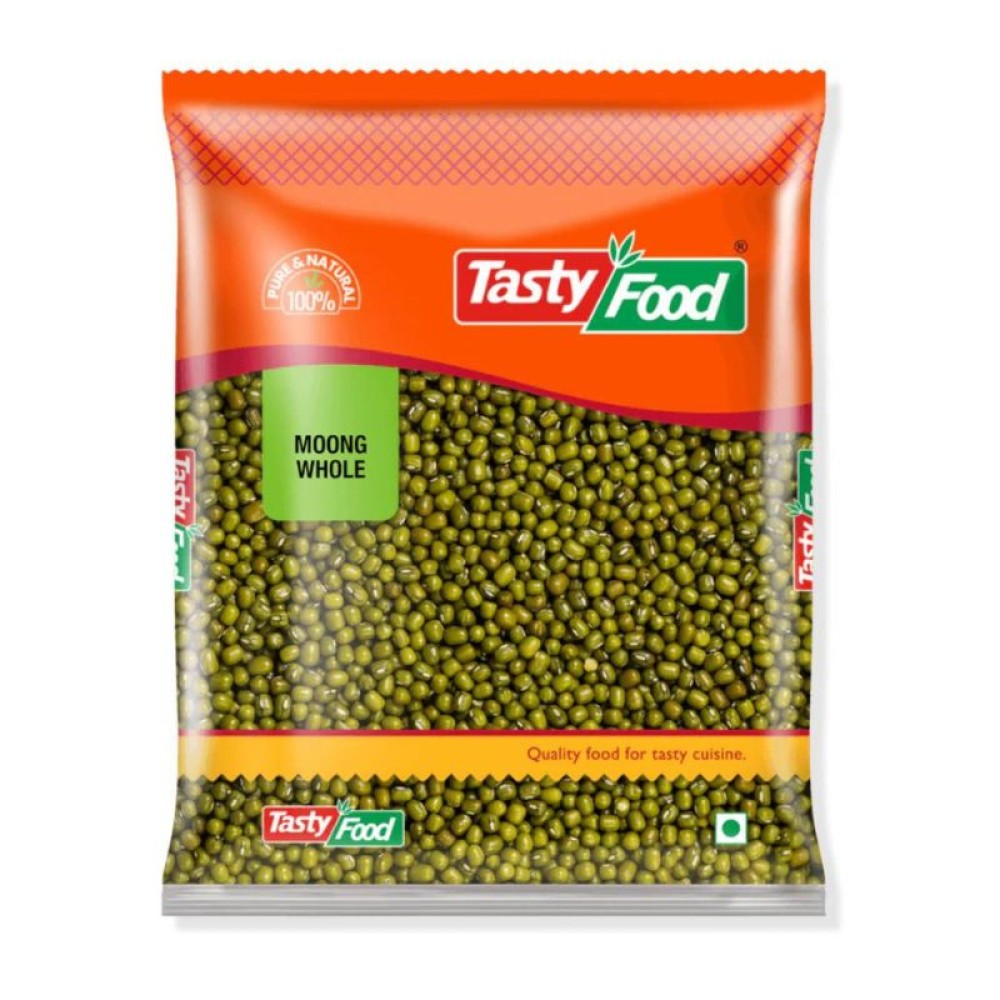 Tasty Food Moong Whole - 900g Pack, Protein-Rich and High-Fiber