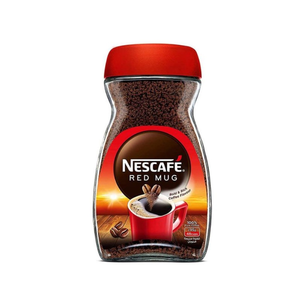 Nescafe Red Mug Instant Coffee 95g - Bold, Rich Flavor in a Convenient Jar