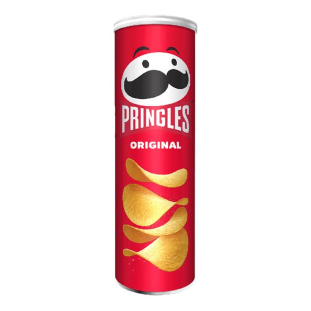 Pringles Original 165g - Classic Crunchy Potato Crisps in Resealable Can