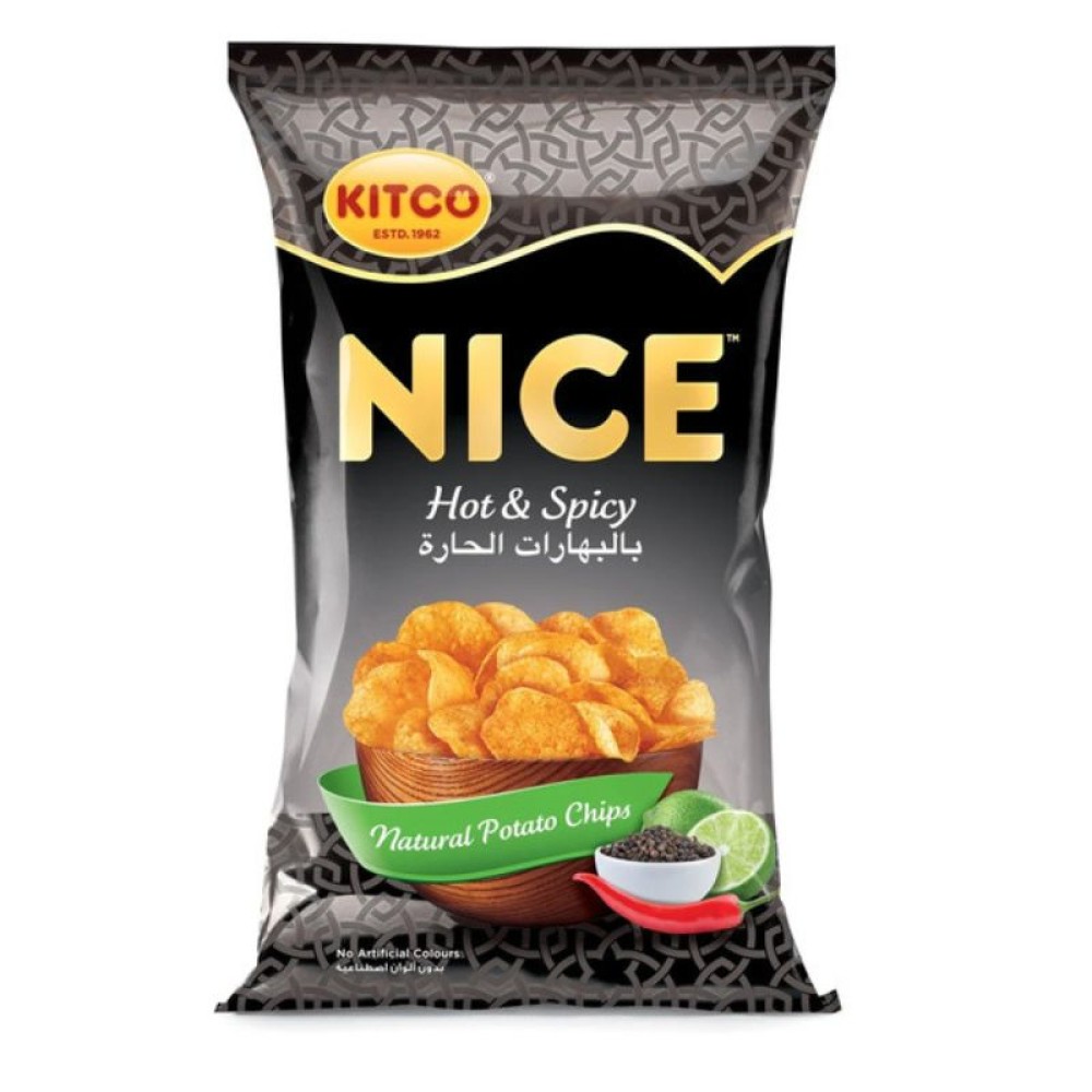 Kitco Nice Hot & Spicy Potato Chips Multipack - 21 x 14g for Bold Snacking