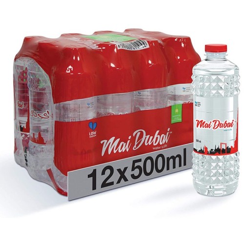 Mai Dubai Bottled Water – 12 x 500 ml Pack