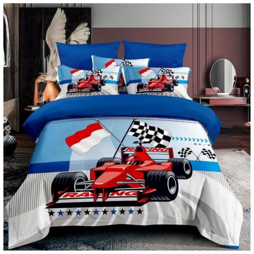 Kids Formula Racing Sports Duvet Cover Set