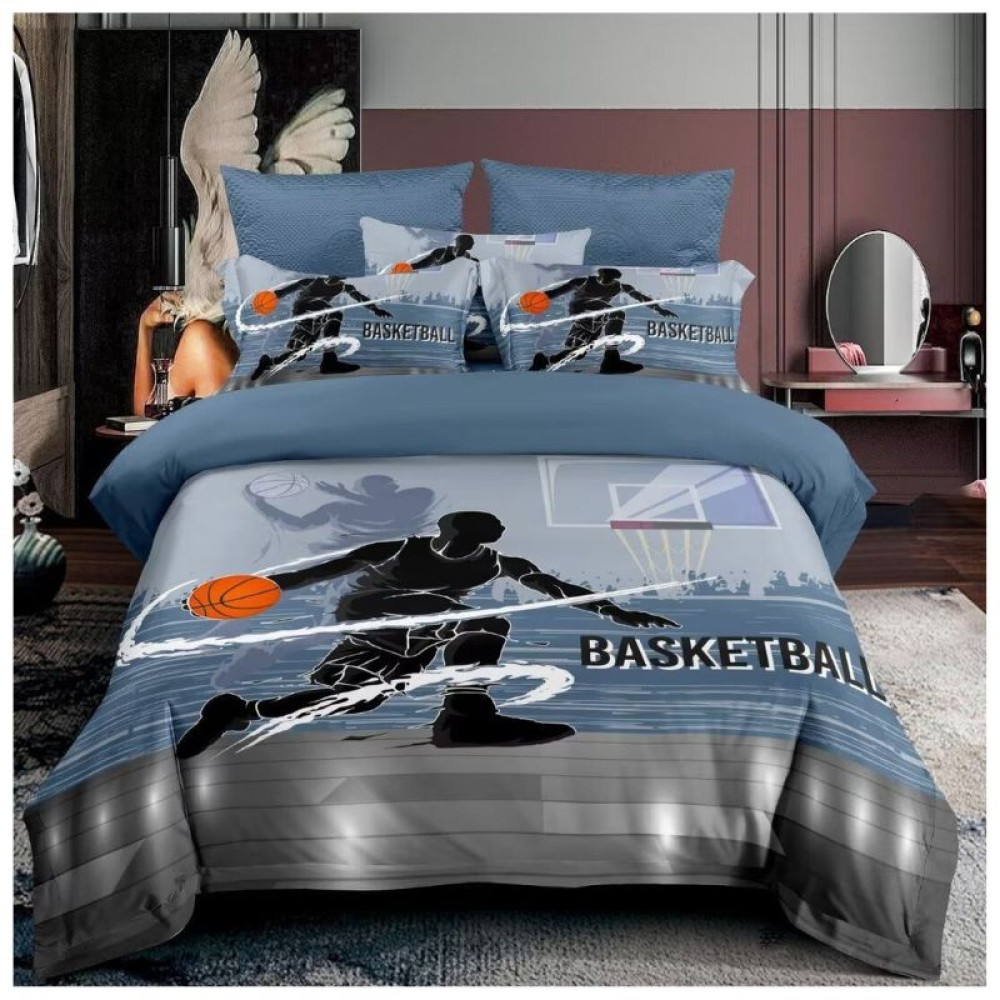 Boys Basketball Duvet Cover Set | Sporty & Fun Bedroom Decor