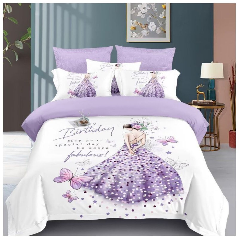 kids Fantasy Garden Flying Butterflies Duvet Cover Set | Whimsical & Nature-Inspired Bedding