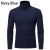 Men's Slim Fit High Neck Knit Turtleneck Sweater, Fashion Base Tee Shirt