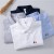 Men's Slim Fit Short-Sleeved Cotton Shirt, Casual All-Match Solid White