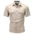 Men's Summer Quick-Dry Tactical Work Shirt, Short Sleeve Multi-Pocket Outdoor Cargo