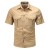 Men's Summer Quick-Dry Tactical Work Shirt, Short Sleeve Multi-Pocket Outdoor Cargo