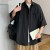 LAPPSTER Korean Style Oversized Cargo Shirt, Smooth Short Sleeve Japanese Streetwear