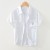 2024 Spring/Summer Casual Cargo Shirt for Men | Pure Cotton Short Sleeve, Solid Color, Comfortable Streetwear