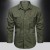 100% Cotton Cargo Shirt for Men | Long Sleeve, 2 Pocket, Outdoor Casual High-Quality Military Overshirt