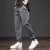 Spring/Summer Black & Blue Cargo Jeans for Men | Streetwear Denim Jogger Pants, Baggy Harem Style, Plus Size 6XL-8XL