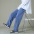 New Autumn Men’s Wide-Leg Denim Pants | Korean Style, Straight Fit, Light Blue & Black/Gray, Baggy Jeans, Elastic Waist