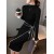 Women’s Knitted Lace-Up Dress - Autumn Winter Slim Long Sleeve Sweater Skirt for Office