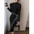 Women’s Knitted Lace-Up Dress - Autumn Winter Slim Long Sleeve Sweater Skirt for Office