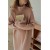 Turn-Down Collar Knitted Dress for Women - Long Sleeved Casual Sweater Dress Autumn Winter