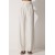 Happiness İstanbul Women's Cream/Blue/Black Pleated Wide Leg Trousers with Belt Loops