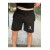 DEEPSENCE Men's Black Combed Cotton Football Player Printed Slim Fit Shorts