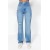 Trendyol Collection Blue Ripped High Waist Long Straight Jeans for Casual Style