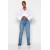 Trendyol Collection Blue Ripped High Waist Long Straight Jeans for Casual Style