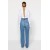 Trendyol Collection Blue Ripped High Waist Long Straight Jeans for Casual Style