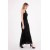 HOX's Scarlet One-Shoulder Maxi Dress - Black Sequin Fishnet Evening Gown