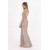 HOX'S Scarlet Asymmetrical Lapel Cut Out Chest Low-Cut Sequined One Shoulder Fish Evening Dress