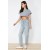 Trendyol Collection Light Gray High Waist Slim Mom Jeans for Chic Everyday Style