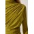 Happiness İstanbul Women's Oil Green Gather Detailed High Collar Sandy Blouse