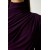 Happiness İstanbul Women's Plum Gathered High Collar Sandy Blouse