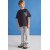 GRIMELANGE Boy’s Purple Relaxed Fit T-Shirt | Comfortable Graphic Tee