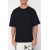 Black Oversize Back Printed Cotton T-Shirt – Crew Neck, Short Sleeve