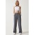 Happiness İstanbul Women's Gray Slim Striped Masculine Palazzo Pants