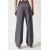 Happiness İstanbul Women's Gray Slim Striped Masculine Palazzo Pants