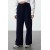 Straight Cut White, Black, Navy Blue Woven Trousers for Business Wear