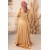 Modamartı Star Satin Evening Dress - Cape Fish Model Hijab Evening Dress