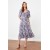 Trendyol Collection Floral Print A-Line Midi Dress with Balloon Sleeves – Feminine Elegance