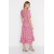 Trendyol Collection Floral Print A-Line Midi Dress with Balloon Sleeves – Feminine Elegance