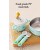 BABYBLOOM 5-Piece Silicone & Stainless Steel Baby Feeding Set - Suction Bowl, Cup, Straw, Spoon, Fork