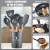 AWH 12-Piece Silicone Kitchen Utensils Set – Heat-Resistant Nonstick Tools with Wooden Handles