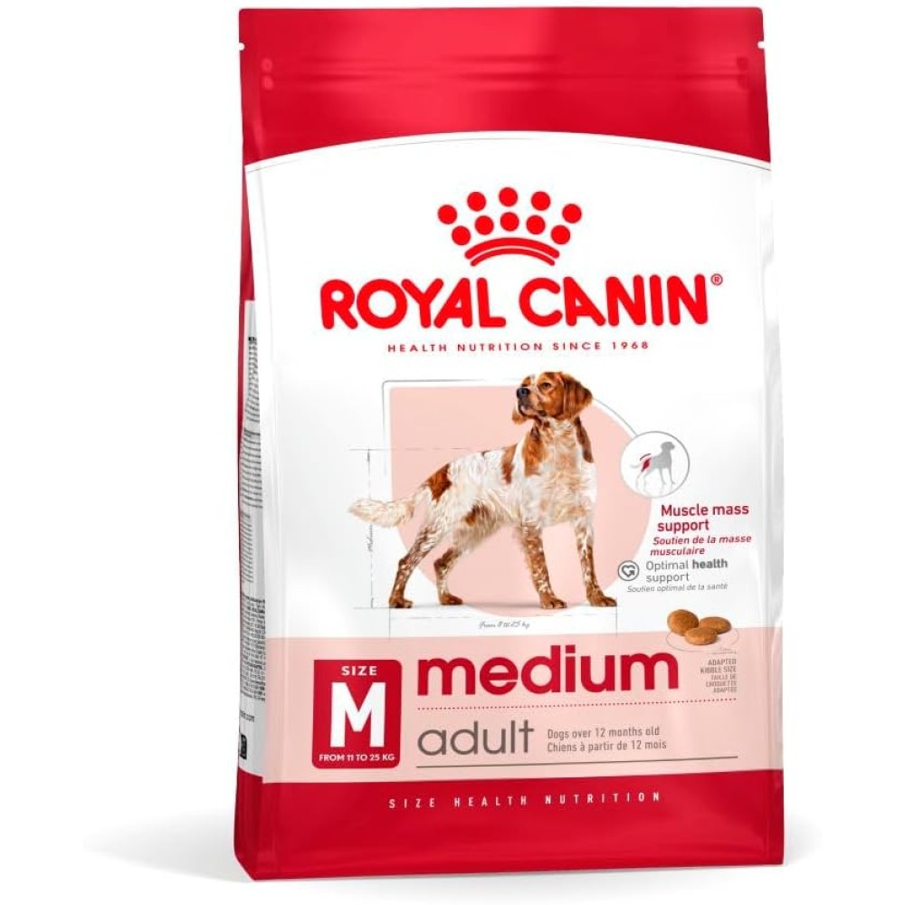 Royal Canin SHN Medium Adult Dry Dog Food, 4Kg, Balanced Nutrition for 1-7 Years