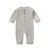 Newborn Baby Long Sleeve Cotton Romper with Pocket, Soft Solid Jumpsuit for Spring & Autumn