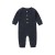 Newborn Baby Long Sleeve Cotton Romper with Pocket, Soft Solid Jumpsuit for Spring & Autumn