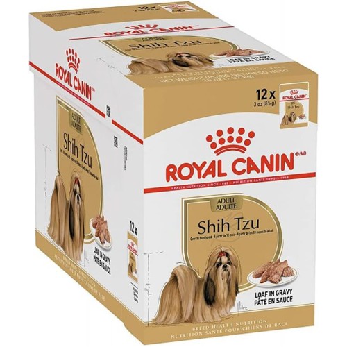 Royal Canin BHN Shih Tzu Wet Food Pouches, Box of 12 x 85g – Breed Health Nutrition Dog Food