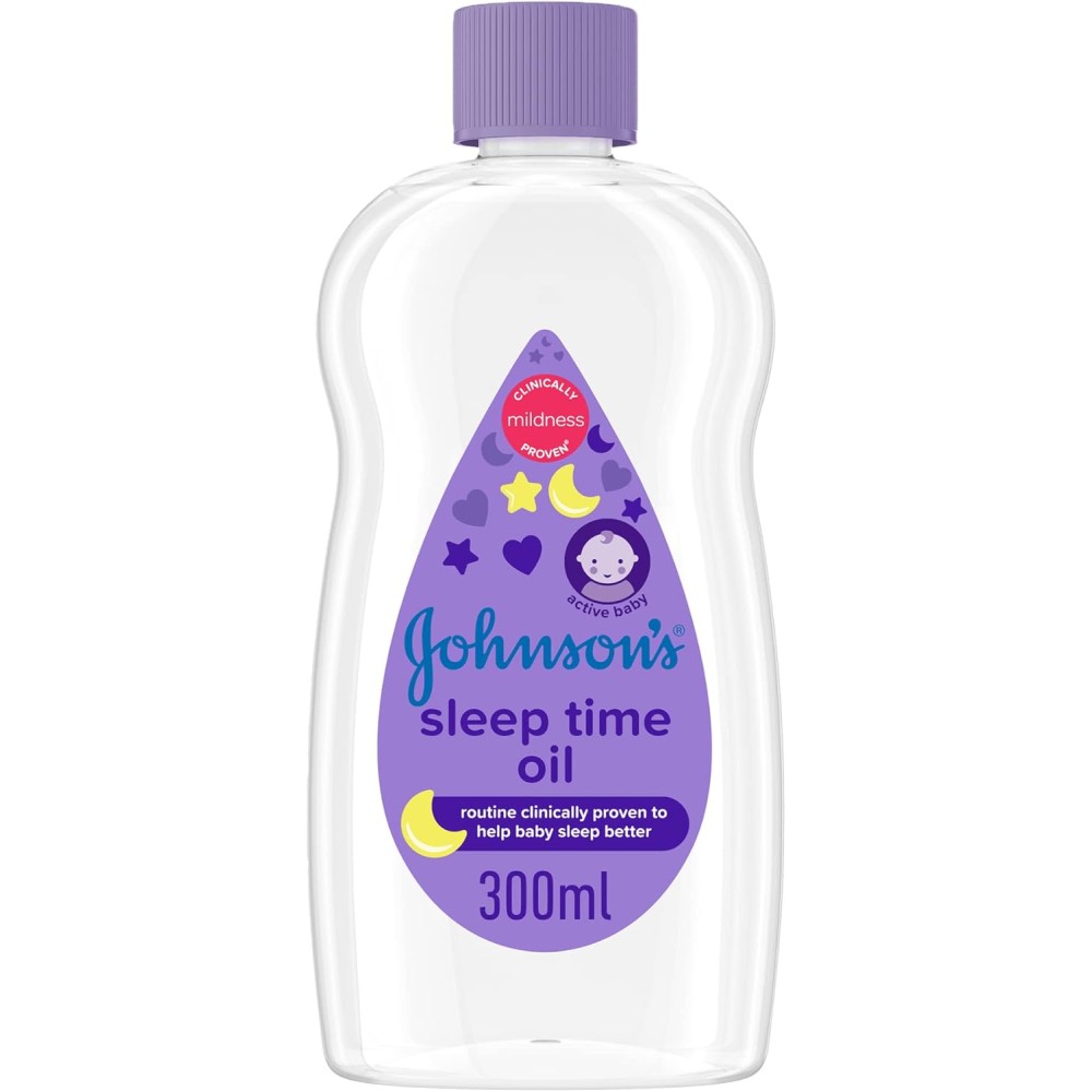 Johnson's Baby Moisturising Oil - Sleep Time | Soothing NaturalCalm Essences | 300ml