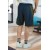 BESSA Men's Navy Blue Basketball Shorts with Zippered Pockets – Comfortable Fit