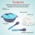 Baybee Silicone Suction Baby Feeding Bowl Set | Mess-Free Feeding for Toddlers | Blue