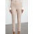 Trendyol Collection High Waist Beige Cigarette Pants – Collared & Ankle Length